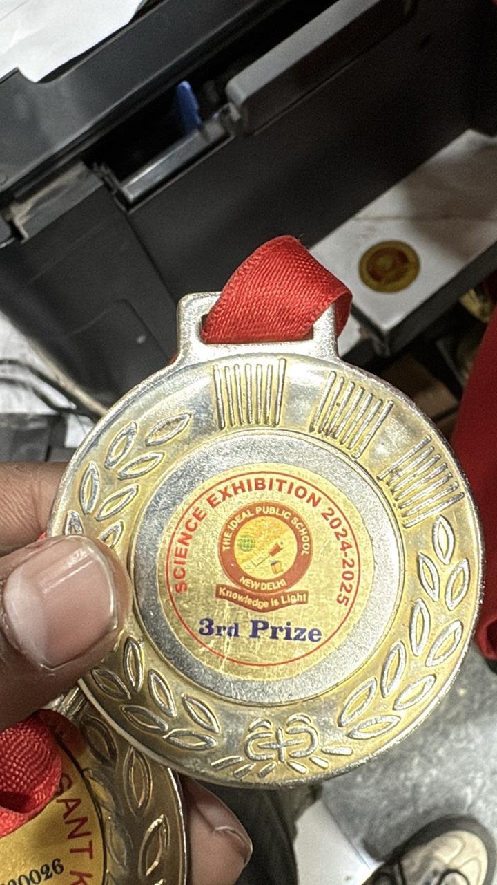 Custom school science exhibition medal